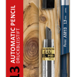 Mehānisko zīmuļu komplekts Pentel Sharp HB, 1.3mm, ar kodoliņiem
