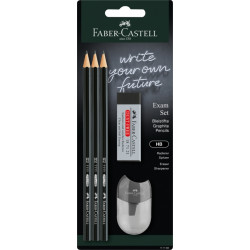 Набор для экзаменов Faber-Castell 1111 HB, Black, Ударопрочный грифель
