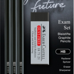 Набор для экзаменов Faber-Castell 1111 HB, Black, Ударопрочный грифель