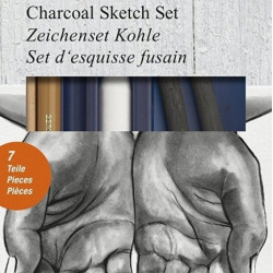 Skicēšanas komplekts Faber-Castell Charcoal Sketch, 7gab/iep