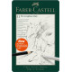 Набор графитовых карандашей Faber-Castell Pitt Graphite Matt, Silver, Ультраматовый финиш