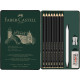 Набор графитовых карандашей Faber-Castell Pitt Graphite Matt, Silver, Ультраматовый финиш