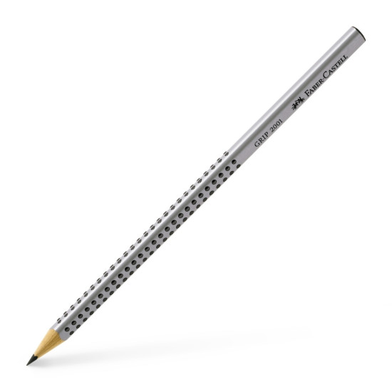 Графитный карандаш Faber-Castell Grip 2001, Silver, Патентованная зона захвата