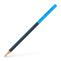 Графитовый карандаш Faber-Castell Grip 2001 Two Tone, Black/Blue, Ударопрочный грифель