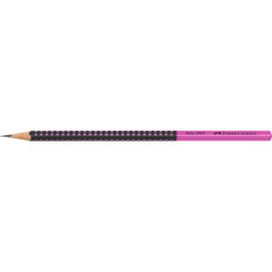 Карандаш графитовый Faber-Castell Grip 2001, BlackPink, Устойчивый к поломкам грифель.