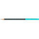 Карандаш графитовый Faber-Castell Grip 2001, Black/Turquoise, Патентованный Нескользящий Грип