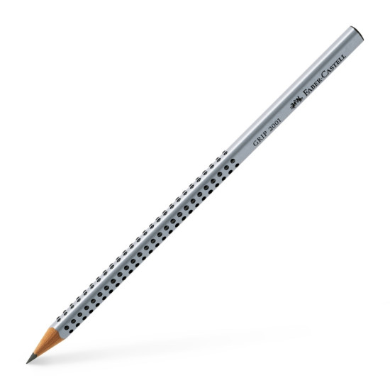 Карандаш Faber-Castell Grip 2001 2H, Silver, Patented Grip Zone