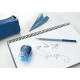 Карандаш графитовый Faber-Castell Grip 2001, Blue, Патентованная зона Grip