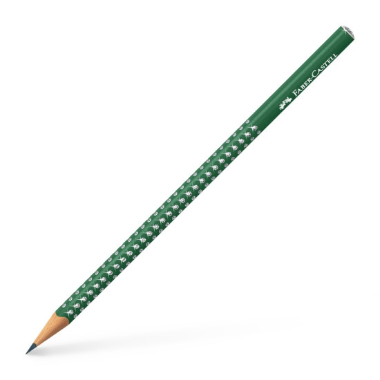 Карандаш графитовый Faber-Castell Sparkle, Forest Green, Ударопрочный грифель