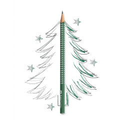 Zīmulis Faber-Castell Sparkle B, korpuss zaļš