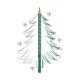 Карандаш графитовый Faber-Castell Sparkle, Forest Green, Ударопрочный грифель
