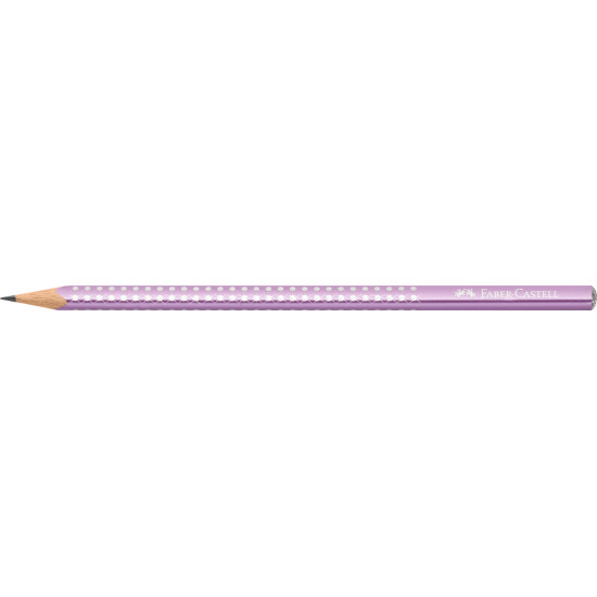 Карандаш графитовый Faber-Castell Sparkle, Violet Metallic, Устойчивый грифель