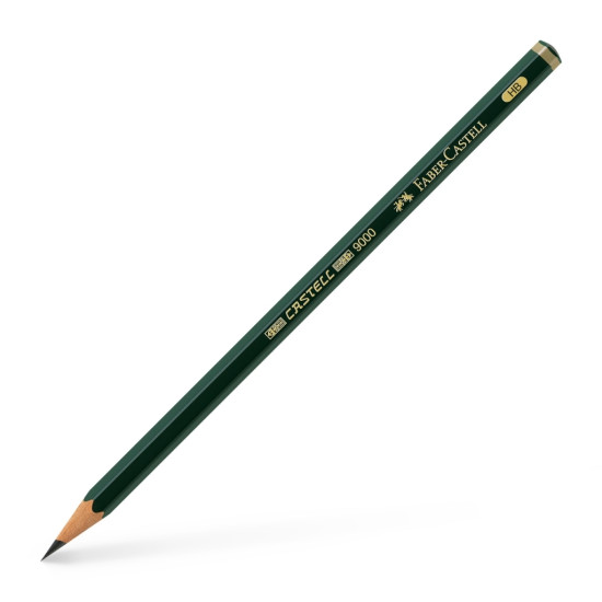 Графитовый карандаш Faber-Castell Castell 9000, Black, Усиленный грифель