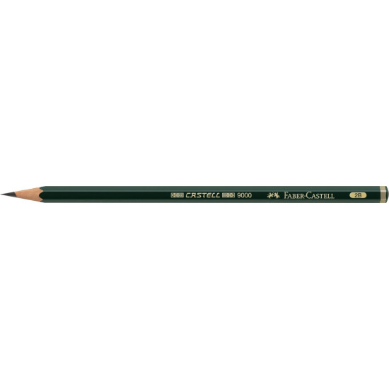 Карандаш Faber-Castell Castell 9000, Green, Несминаемый