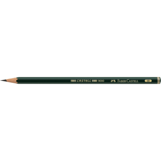 Карандаш графитовый Faber-Castell Castell 9000, Green, Высокопрочный