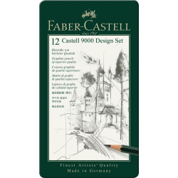 Карандаши Faber-Castell Castell 9000 Design Set, Green, Ударопрочный