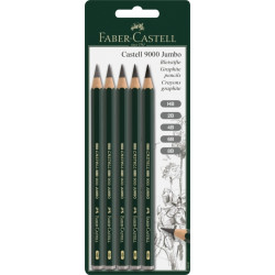 Zīmuļu komplekts Faber-Castell 9000 Jumbo HB-8B, 5gab.