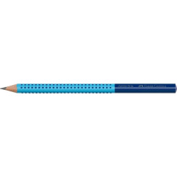 Графитовый карандаш Faber-Castell Jumbo Grip Two Tone, Black/Turquoise, Эргономичный хват