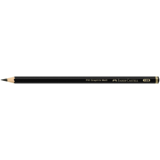 Карандаш графитный Faber-Castell Pitt Graphite Matt 12B, Ультраматовый, Black