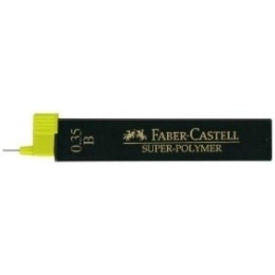 Zīmuļu kodoliņi Faber-Castell Super-Polymer B, 0.35mm, 12gab/iep
