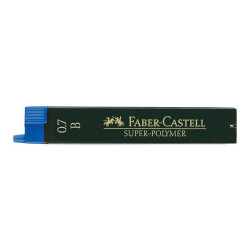 Zīmuļu kodoliņi Faber-Castell Super-Polymer B, 0.7mm, 12gab/iep