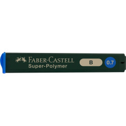 Zīmuļu kodoliņi Faber-Castell Super-Polymer B, 0.7mm, 12gab/iep