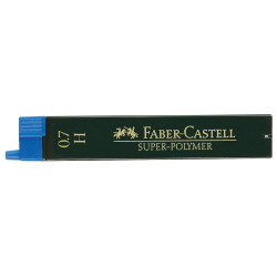 Zīmuļu kodoliņi Faber-Castell Super-Polymer H, 0.7mm, 12gab/iep