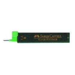 Zīmuļu kodoliņi Faber-Castell Super-Polymer B, 1.4mm, B, 12gab/iep