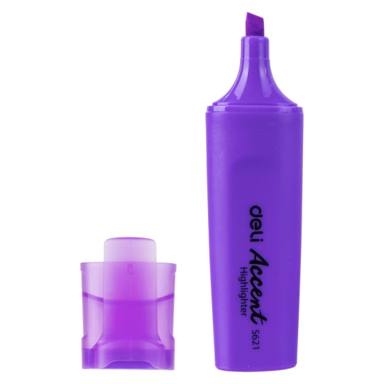 Teksta marķieris Deli Accent 1-5.0mm, nošķelts, violets