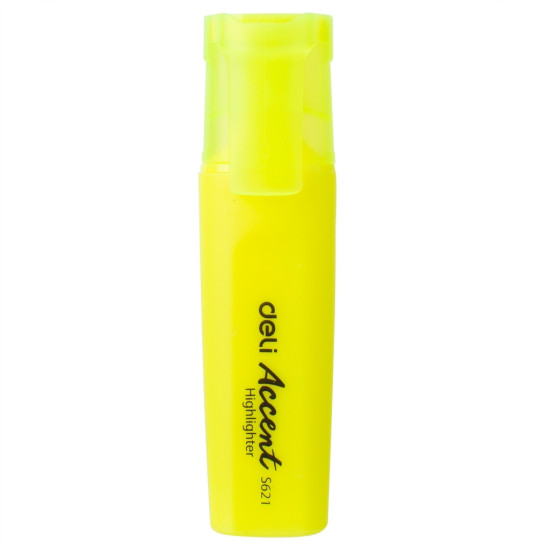 Teksta marķieris Deli Accent 1-5.0mm, nošķelts, dzeltens