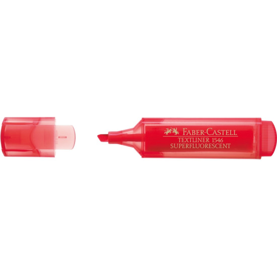 Текстовыделитель Faber-Castell Textliner 46 Superfluorescent, Red, Перезаправляемый