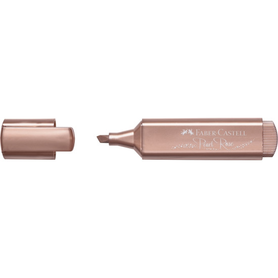 Текстовыделитель Faber-Castell Textliner 46 Metallic, Rose Metallic, Светоусиленный блеск.