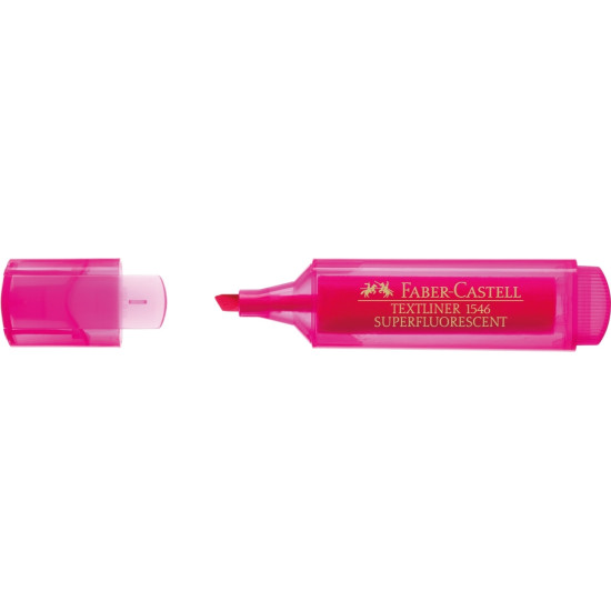 Teksta marķieris Faber-Castell Superfluorescent 1-5.0mm, nošķelts, rozā