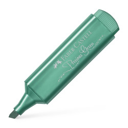 Teksta marķieris Faber-Castell TL46 Metallic 1-5.0mm, nošķelts, metāliski sūnu zaļa