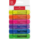 *Teksta marķieru komplekts Faber-Castell 46 Superfluorescent 1-5mm, nošķelts, 6 krāsas