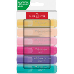 *Teksta marķieru komplekts Faber-Castell 46 Pastel, nošķelts, 6 krāsas
