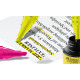Teksta marķieris Faber Castell 1.2-5.0mm, nošķelts, dzeltens