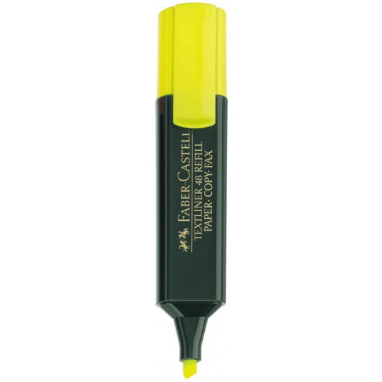 Teksta marķieris Faber Castell 1.2-5.0mm, nošķelts, dzeltens