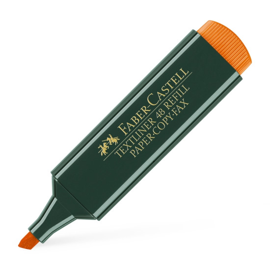 Teksta marķieris Faber Castell 1.2-5.0mm, nošķelts, oranžs