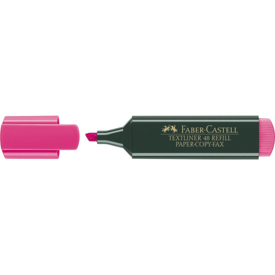 Teksta marķieris Faber Castell 1.2-5.0mm, nošķelts, rozā