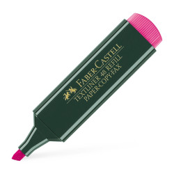 Teksta marķieris Faber Castell 1.2-5.0mm, nošķelts, rozā