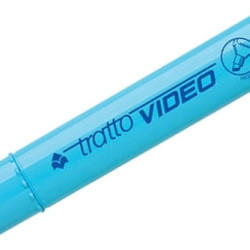 *Teksta marķieris Tratto Video 1-5mm, nošķelts, zils