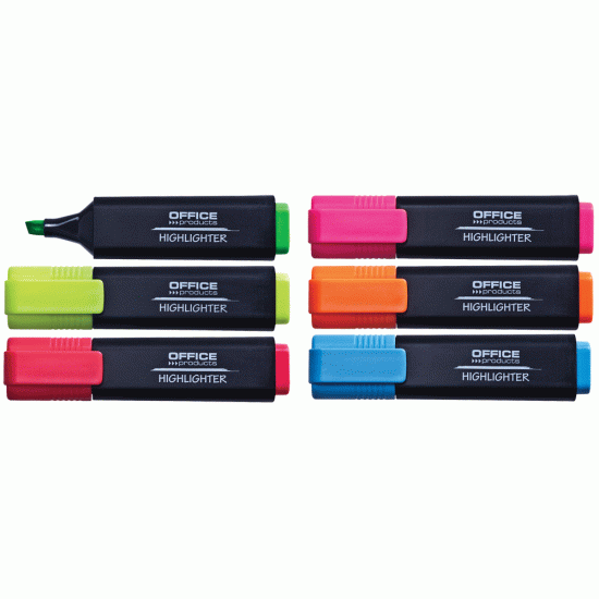 *Teksta marķieris Office Products 1-5.0mm, nošķelts, dzeltens