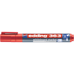 Tāfeles marķieris Edding 363 1-5.0mm, nošķelts, sarkans