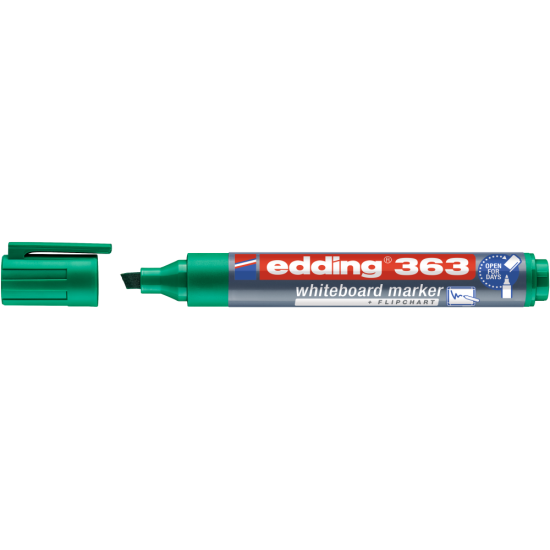 Tāfeles marķieris Edding 363 1-5.0mm, nošķelts, zaļš