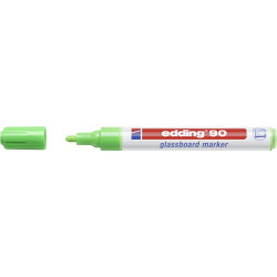 Маркер для стеклянных досок Edding 90, Light Green, Сухостираемый