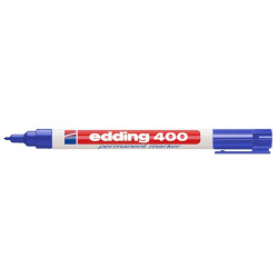*Permanentais marķieris Edding 400, 1mm, konisks, zils