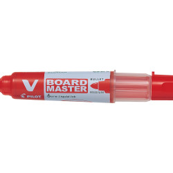 Tāfeles marķieris ar kapsulu Pilot V Board Master 2.3mm, konisks, sarkans