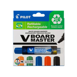 Tāfeles marķieru komplekts Pilot V Board Master, nošķelts, 5 krāsas