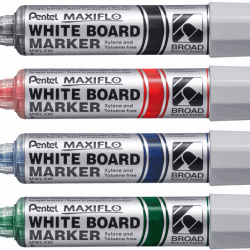 Tāfeles marķieris Pentel Maxiflo MWL5W 8.0mm, konisks, sarkans